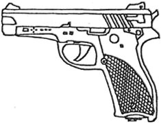 Coloriage Pistolet Mitraillette Narcocop