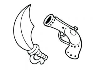 Coloriage Pistolet Pirate Coloriage Arme M16 A Imprimer Coloriages Mysteres Disney Avion De