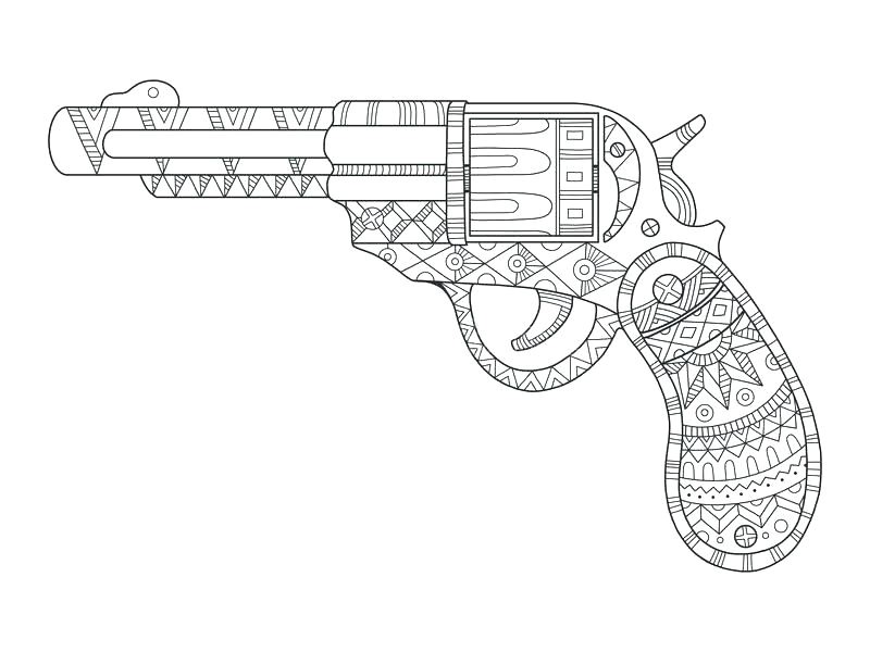 Coloriage Pistolet Police Coloriage De Pistolet Autres Coloriages Nerf Disney A Imprimer