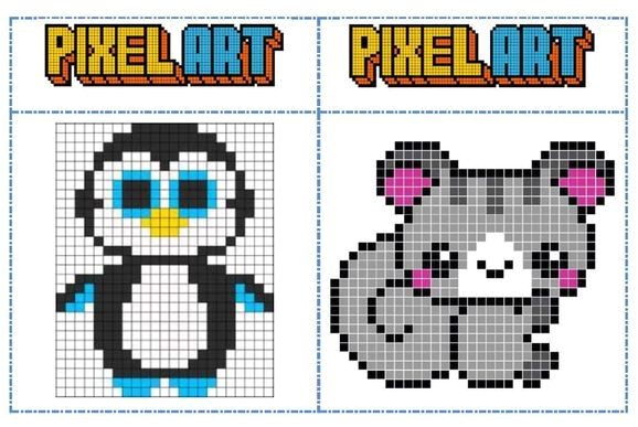 Coloriage Pixel Art A Colorier Fichier Mod¨les Pixel Art Pour Les Temps D Autonomie