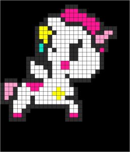 Coloriage Pixel Art A Imprimer Gratuit tokidoki Unicorno Stellina Bead Pattern Diy N Ideas
