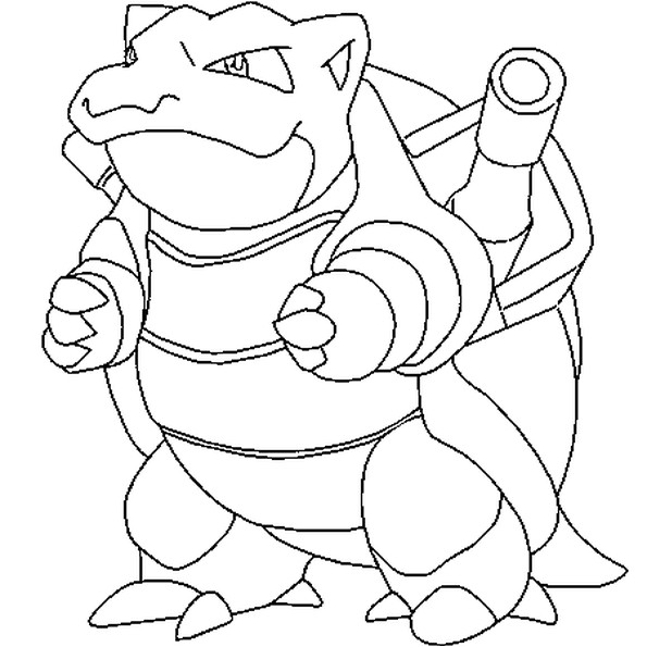 Coloriage Pixel Art En Ligne Coloriage Pokémon tortank En Ligne Gratuit   Imprimer