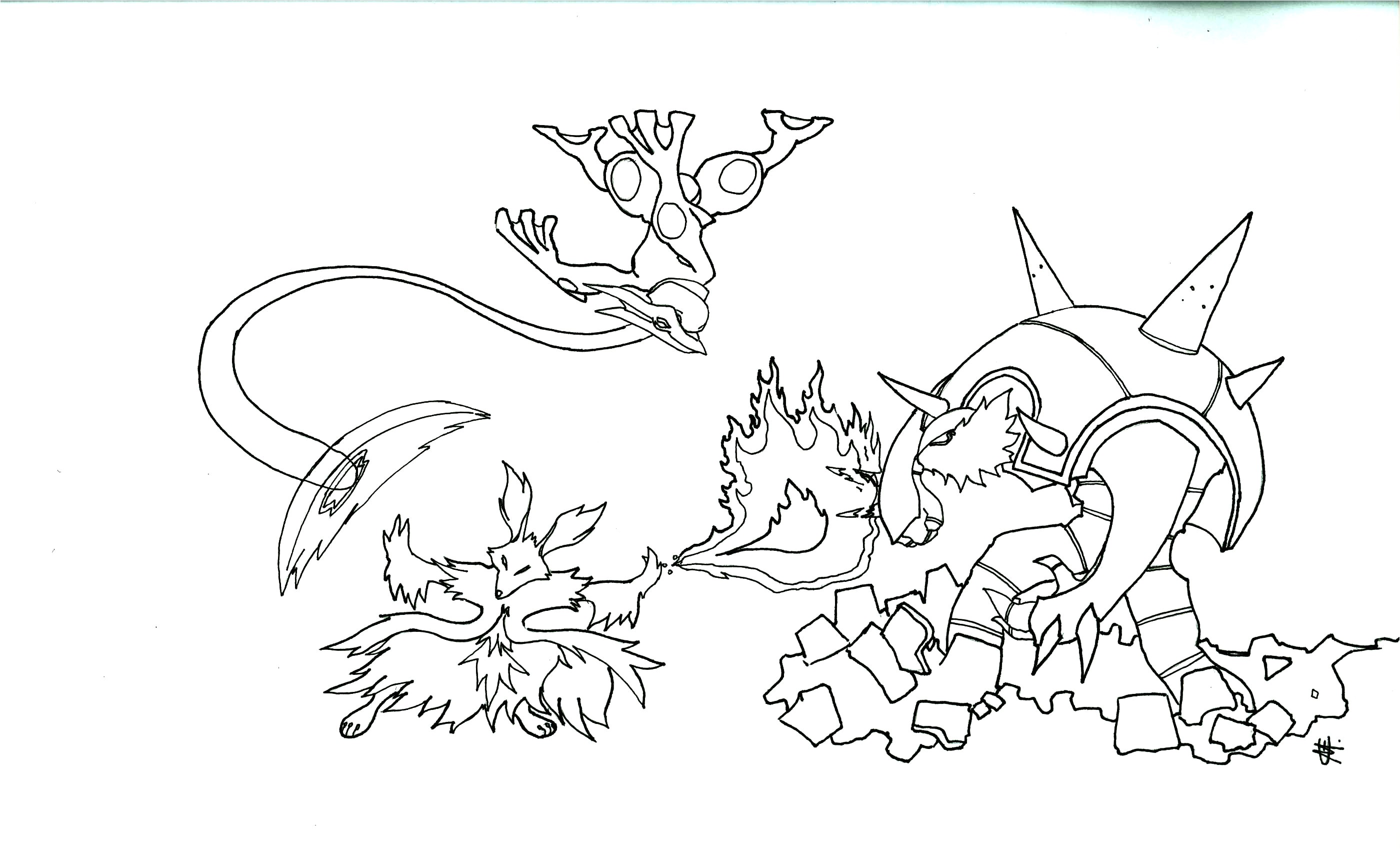 Coloriage Pokemon à Imprimer Gratuit Mega Evolution Coloriage Pokemon Mega Dracaufeu X