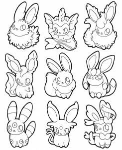 Coloriage Pokemon Evoli A Imprimer Evolutions Coloring Pages