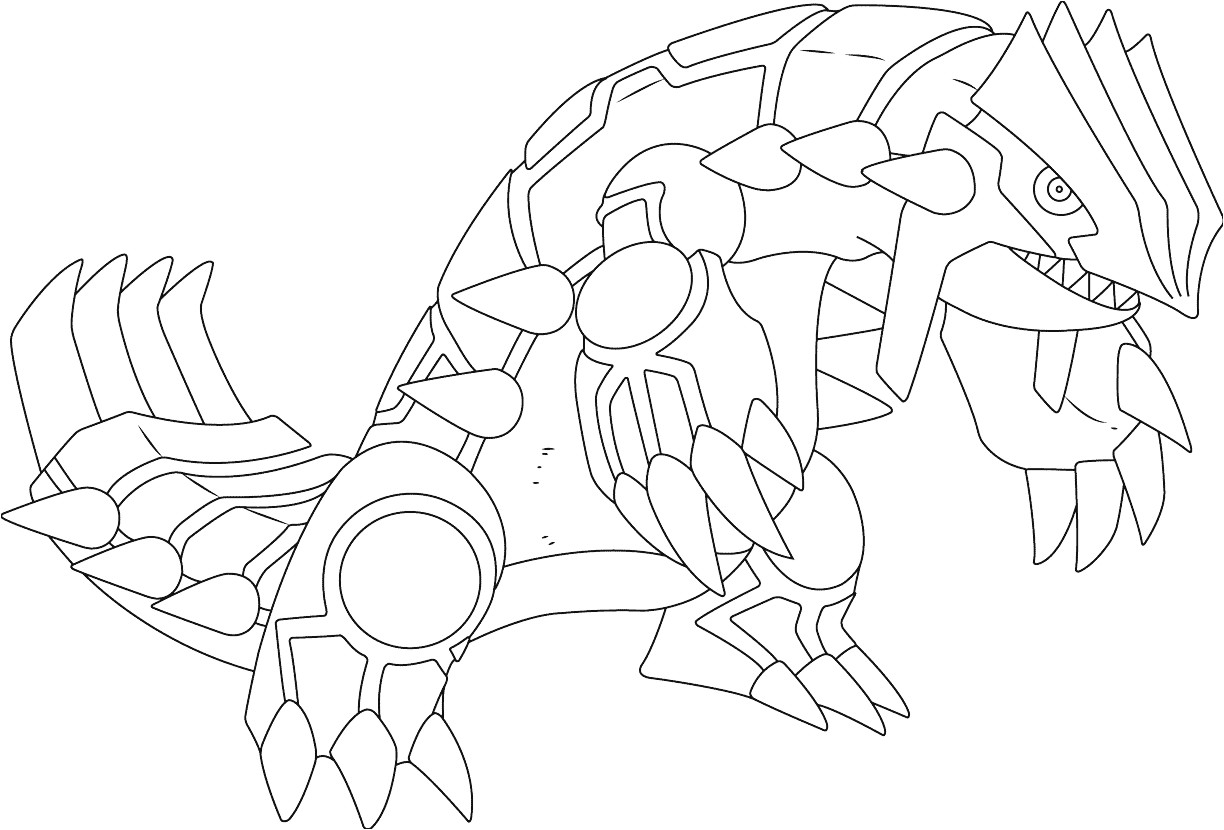 Coloriage Pokemon Groudon En Couleur 383 Groudon Pokemon Kleurplaat Kleurplaat Pinterest