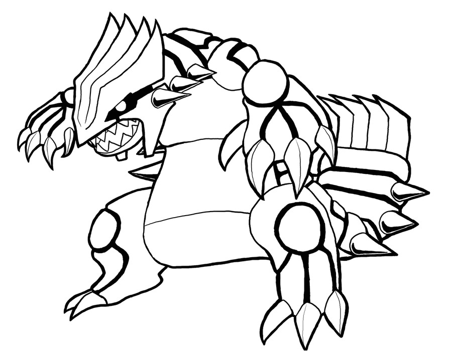 Coloriage Pokemon Groudon En Couleur Dessins Gratuits   Colorier Coloriage Pokemon   Imprimer