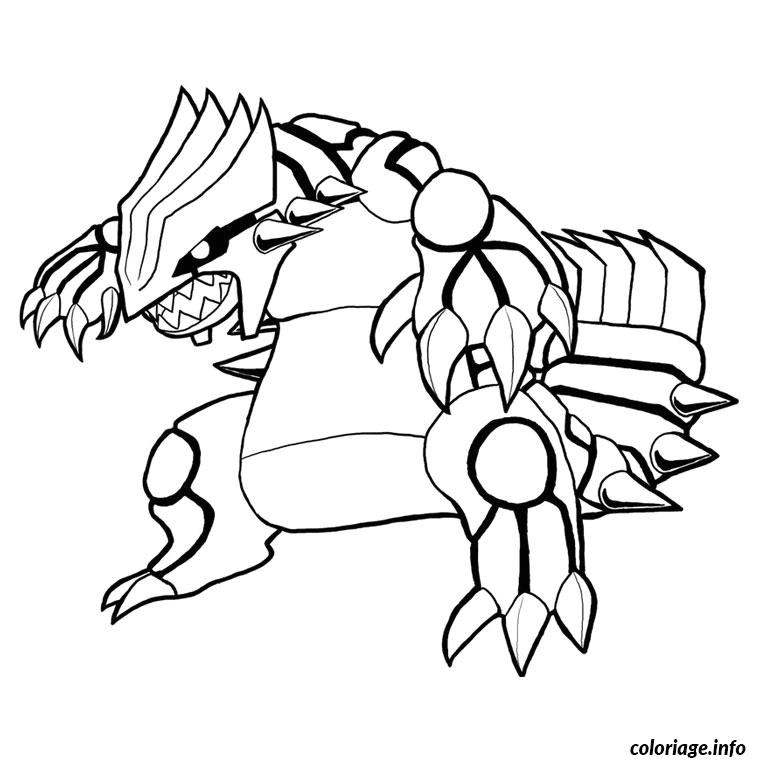 Coloriage Pokemon Legendaire Groudon Coloriage Pokemon De Groudon Dessin