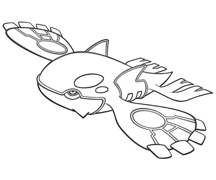 Coloriage Pokemon Legendaire Groudon Kyogre Coloriage Kyogre Pokemon   Imprimer Et Colorier