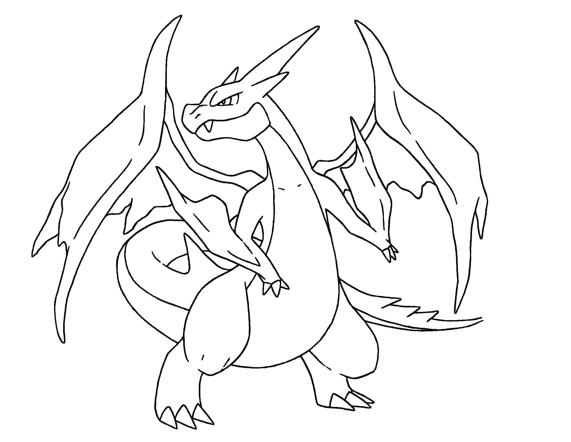 Coloriage Pokemon Mega Evolution Xyz Mega Charizard Pokemon Coloring Pages … Pokemans