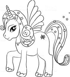 Coloriage Poney à Imprimer Gratuit Coloriage Licorne   Colorier Dessin   Imprimer école