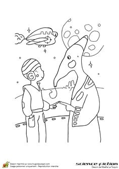Coloriage Pour Garçon 53 Best Coloriages Cosmonautes Et Extraterrestres Images On