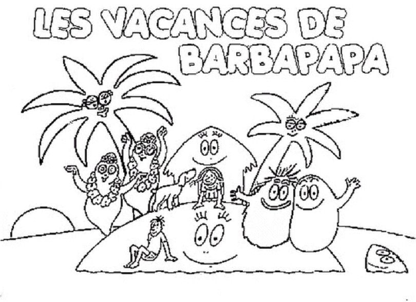 Coloriage Pour Les Vacances D'été Dessin Colorier Vacances A Imprimer