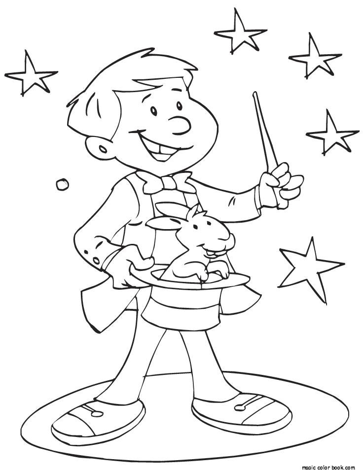 Coloriage Pour Moi Magician Free Printable Coloring Pages