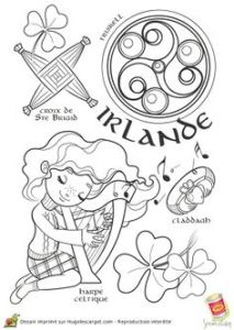 Coloriage Préhistoire Cycle 2 Irish Paper Doll Shamrocks &amp; Leprechauns Pinterest