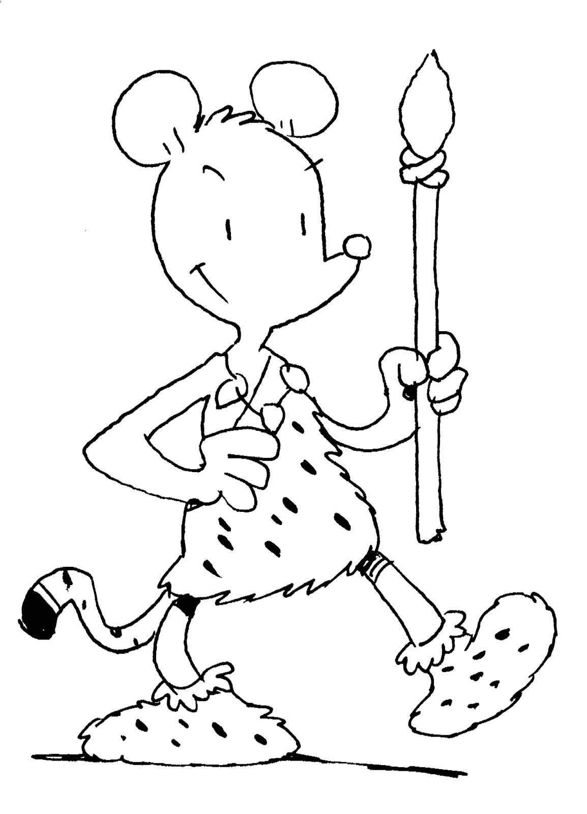 Coloriage Préhistoire Lutin Bazar En Classe Avec Ludo Juillet 2016