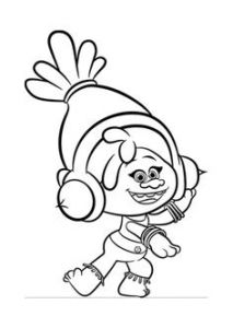 Coloriage Princesse Poppy Trolls Coloriage Les Trolls Princesse Poppy Coloring Page