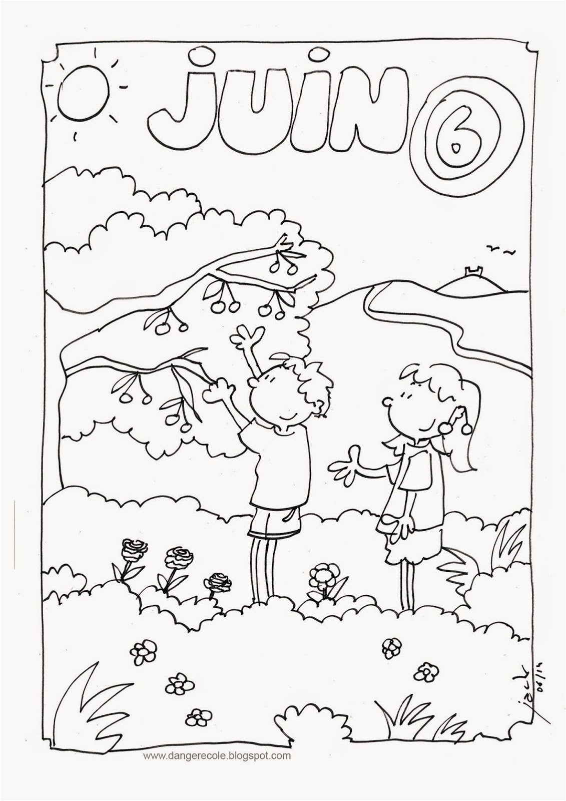 Coloriage Rentrée Maternelle Imprimer Danger école Affichages Utiles En Vrac