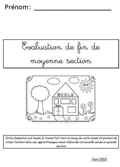 Coloriage Rentrée Maternelle Ms Evaluation Diagnostique Gs