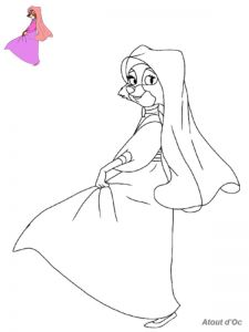 Coloriage Robin Des Bois Et Belle Marianne Coloriages Robin Des Bois atout Disney