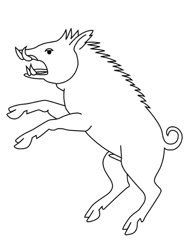 Coloriage Sanglier Gratuit Coloriage Sanglier   Imprimer