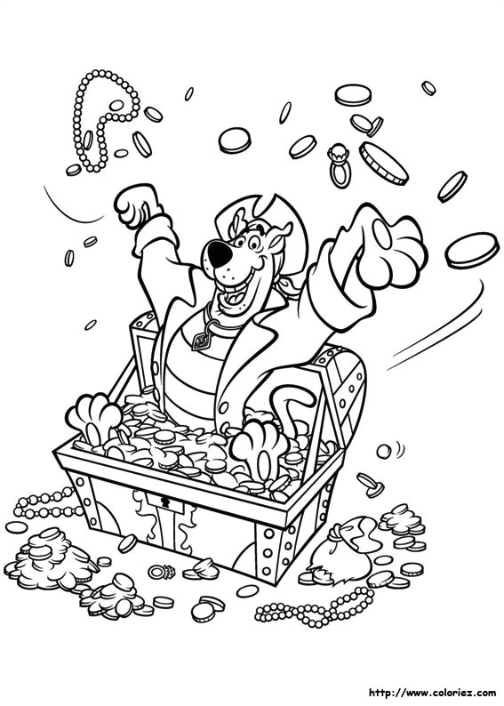 Coloriage Scoubidou Pirate Coloriage Coloriage Scooby Doo Et Le Trésor