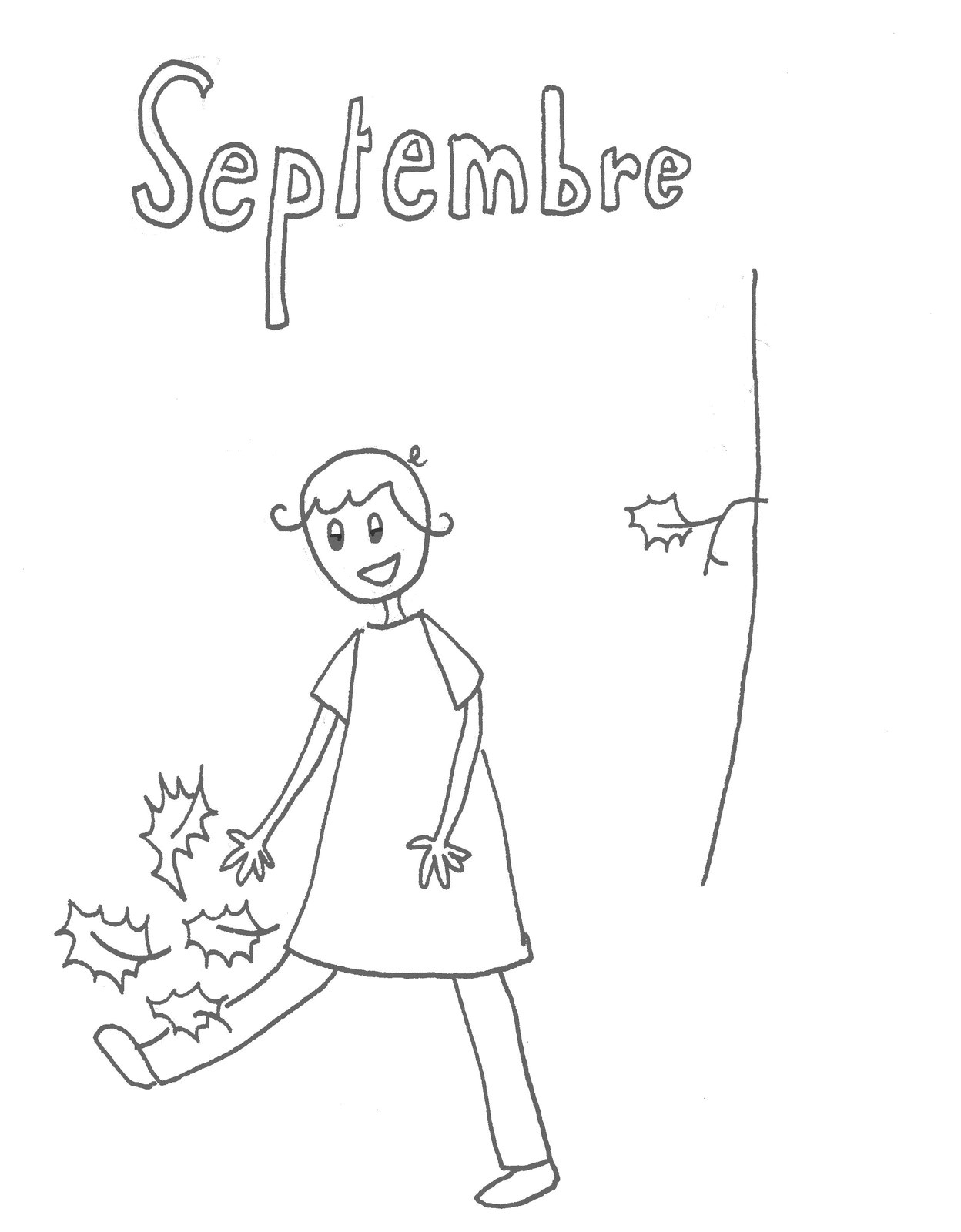 Coloriage Septembre Bout De Gomme Coloriage Septembre Les Beaux Dessins De Les Mois  Imprimer Et