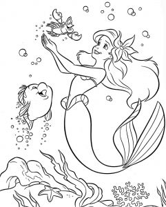 Coloriage Sirène Ariel A Imprimer Little Girl Mermaid Coloring Pages Mermaid Coloring Pages for Teens