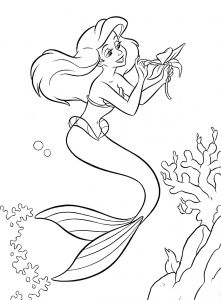 Coloriage Sirène Ariel A Imprimer Under the Sea Coloring Pages Ariel Coloringstar