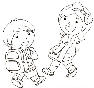 Coloriage Sur Le Thème De La Rentrée Des Classes Coloriage Rentrée Des Classes Maternelle Collection Coloriage En