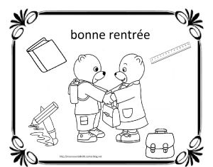 Coloriage Sur Le Thème De La Rentrée Des Classes Coloriages Pour La Rentree Des Classes