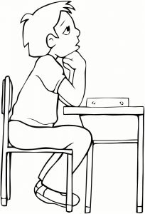 Coloriage Sur Le Thème De La Rentrée Des Classes Rentree Des Classes 1