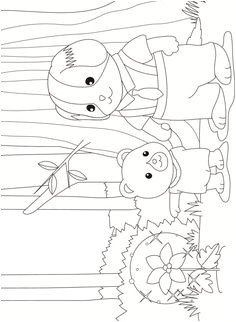 Coloriage Sylvanian à Imprimer 59 Best Coloring Pages Images On Pinterest
