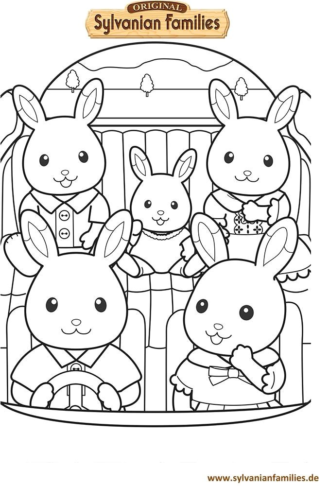 Coloriage Sylvanian à Imprimer Ausmalbild Sylvanian Families Familienlimousine