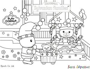 Coloriage Sylvanian Noel Coloriage atelier Du P¨re No L Sans Dépasser