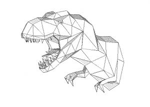 Coloriage T Rex Gratuit T Rex Wall Hanging Free Papercraft Download