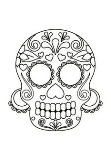 Coloriage Tank à Imprimer Coloriage Tªte De Mort Mexicaine 20 Dessins Imprimer