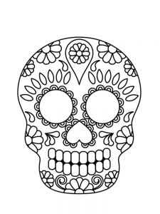 Coloriage Tank à Imprimer Coloriage Tªte De Mort Mexicaine 20 Dessins Imprimer