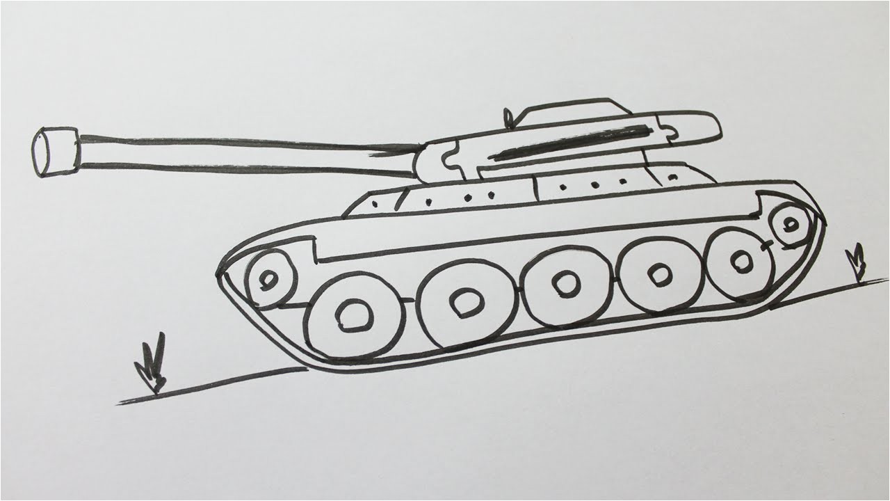 Coloriage Tank Allemand Ment Dessiner Un Tank