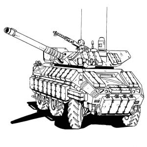 Coloriage Tank De Guerre Tank 50 Transport – Coloriages Imprimer