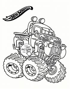 Coloriage Team Hot Wheels Hot Wheels Coloring Pages Awesome Hot Wheels Monster Truck Coloring