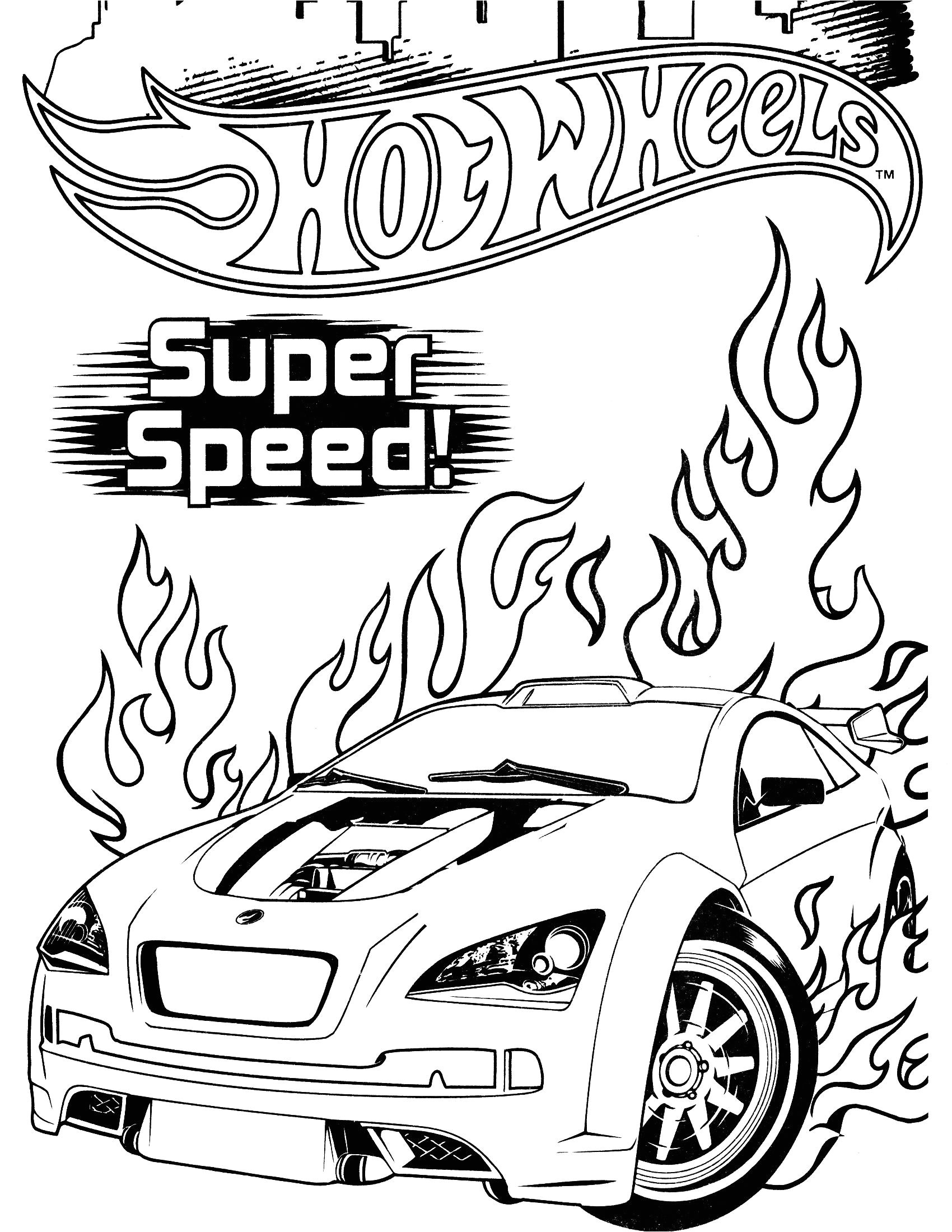 Coloriage Team Hot Wheels Hot Wheels Coloring Pages Heathermarxgallery
