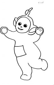 Coloriage Teletubbies Lala Coloriage Teletubbies Lala Imprimer