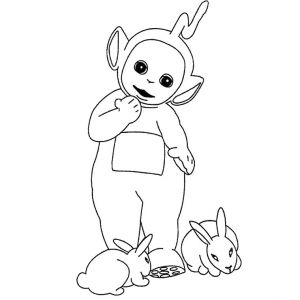 Coloriage Teletubbies Lala Télétubbies 2 Dessins Animés – Coloriages Imprimer
