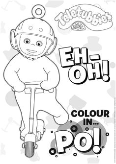 Coloriage Teletubbies Po Printables