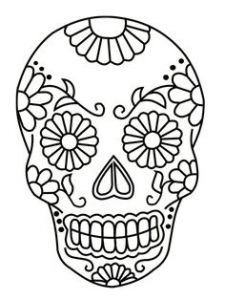 Coloriage Tete De Mort Mexicaine Coloriage Tªte De Mort Mexicaine 20 Dessins   Imprimer