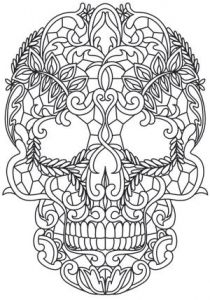 Coloriage Tete De Mort Mexicaine Coloriage Tªte De Mort Tªte De Mort Lacy Skull