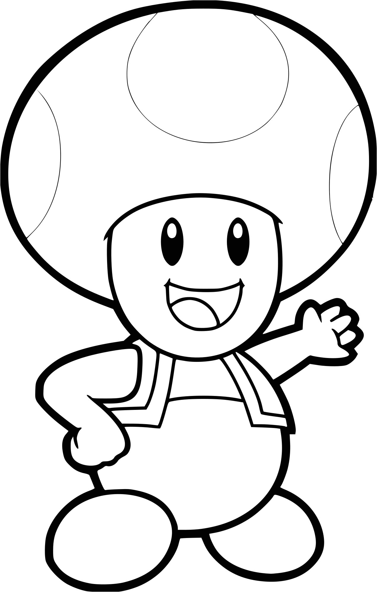 Coloriage toad A Imprimer Coloriage toad   Imprimer