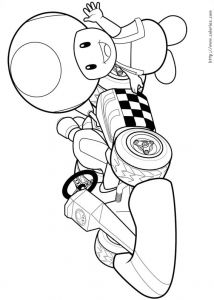 Coloriage toad A Imprimer Coloriage toad Kart