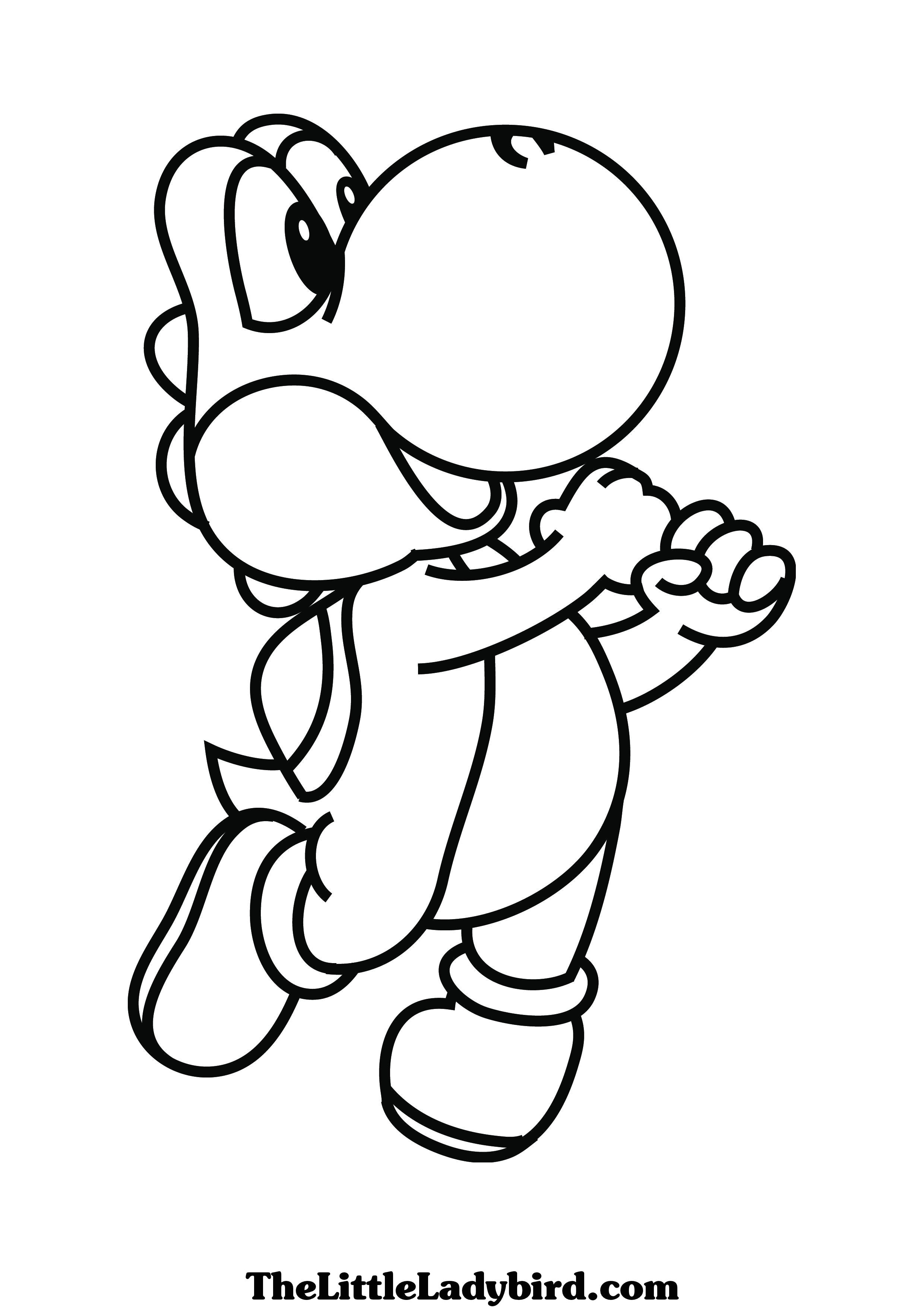 Coloriage toad Et Yoshi Coloriage Bebe Yoshi