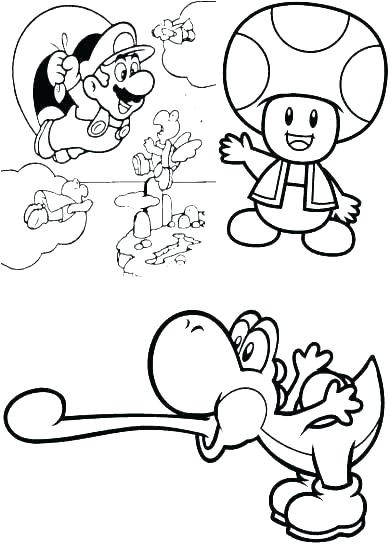 Coloriage toad Et Yoshi Yoshi Mario Kart Coloring Pages Page Cartoon Coloriage toad Print